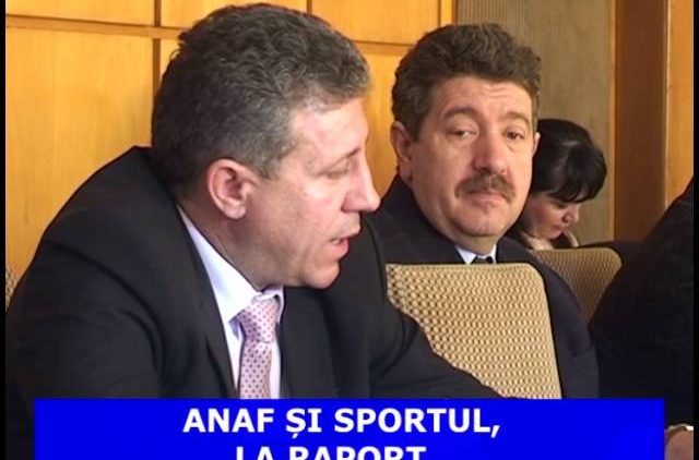 ANAF SI SPORTUL, LA RAPORT