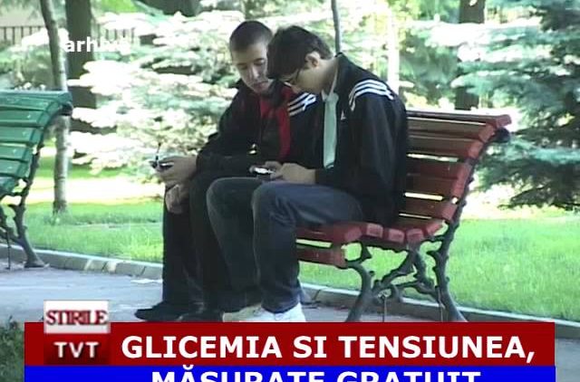 GLICEMIA SI TENSIUNEA, MASURATE GRATUIT