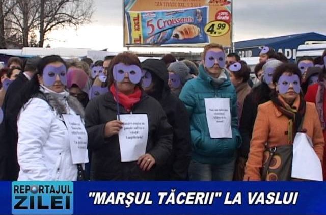 Marsul Tacerii la Vaslui