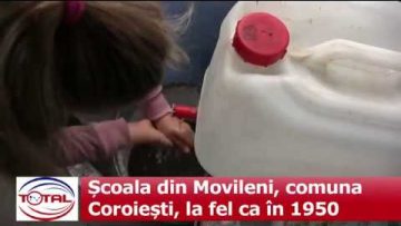 Școala din Movileni, comuna Coroiești, la fel ca în 1950