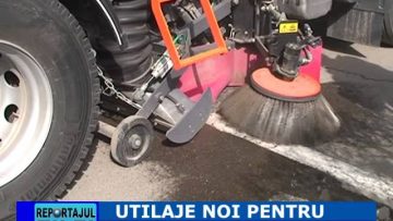 UTILAJE NOI PENTRU CURATENIA ORASULUI