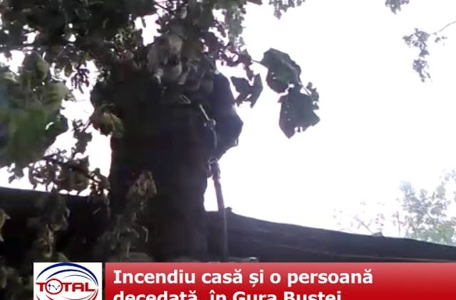 Incendiu casă și o persoană decedată, în Gura Bustei