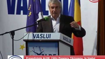 Președintele ALDE, Călin Popescu Tăriceanu, la Vaslui. Organizația deputatului Daniel Olteanu, a doua forță politică a județului