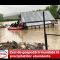Zeci de gospodării inundate în urma precipitațiilor abundente