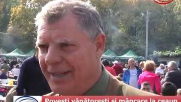 VIDEO: Povești vânătorești și mâncare la ceaun, la Festivalul Vânătorilor de la Vaslui