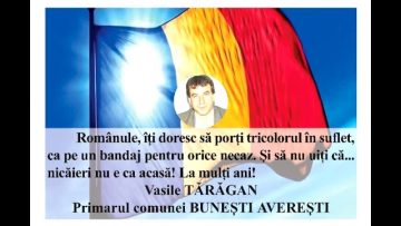 VIDEO: MESAJ DE ZIUA NAȚIONALĂ A ROMÂNIEI  VASILE TĂRĂGAN – PRIMARUL COMUNEI BUNEȘTI AVEREȘTI