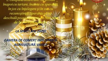 VIDEO: FELICITARE DE ANUL NOU – CAMERA DE COMERȚ INDUSTRIE ȘI AGRICULTURĂ VASLUI