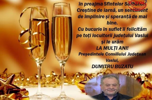 VIDEO: FELICITARE DE ANUL NOU – CONSILIUL JUDEȚEAN VASLUI