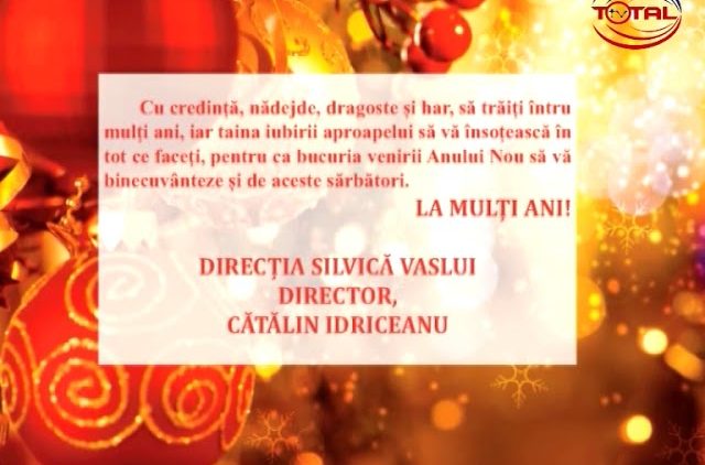 VIDEO: FELICITARE DE ANUL NOU – DIRECȚIA SILVICĂ VASLUI