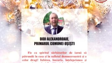 VIDEO: FELICITARE DE ANUL NOU – PRIMĂRIA COMUNEI OȘEȘTI