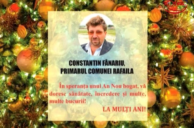 VIDEO: FELICITARE DE ANUL NOU – PRIMĂRIA COMUNEI RAFAILA