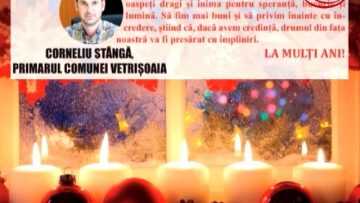 VIDEO: FELICITARE DE ANUL NOU – PRIMĂRIA COMUNEI VETRIȘOAIA
