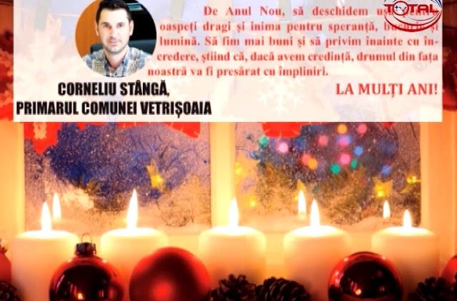 VIDEO: FELICITARE DE ANUL NOU – PRIMĂRIA COMUNEI VETRIȘOAIA