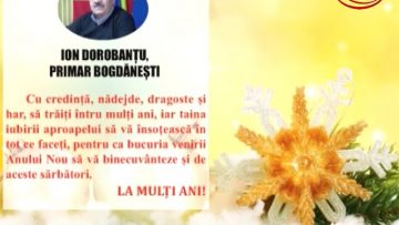 VIDEO: FELICITARE DE ANUL NOU – PRIMĂRIA COMUNEI BOGDĂNEȘTI