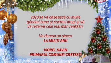 VIDEO: FELICITARE DE ANUL NOU – PRIMĂRIA COMUNEI CREȚEȘTI