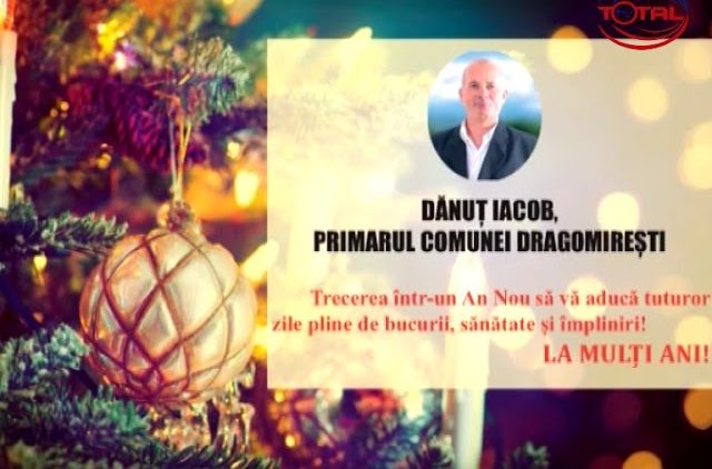 VIDEO: FELICITARE DE ANUL NOU – PRIMĂRIA COMUNEI DRAGOMIREȘTI