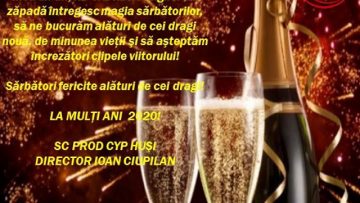 VIDEO: FELICITARE DE ANUL NOU – SC PROD CYP SRL HUȘI