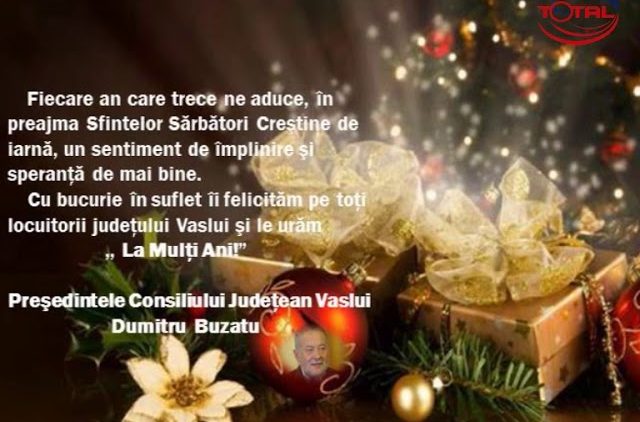 VIDEO : FELICITARE DE CRĂCIUN CONSILIUL JUDEȚEAN VASLUI