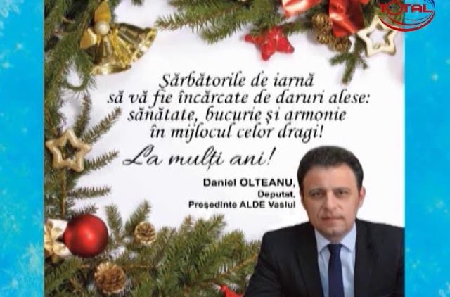 VIDEO : FELICITARE DE CRĂCIUN DANIEL OLTEANU DEPUTAT ALDE VASLUI