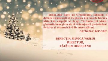 VIDEO : FELICITARE DE CRĂCIUN DIRECȚIA SILVICĂ VASLUI