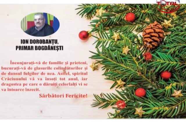 VIDEO : FELICITARE DE CRĂCIUN PRIMĂRIA ȘI CONSILIUL LOCAL BOGDĂNEȘTI