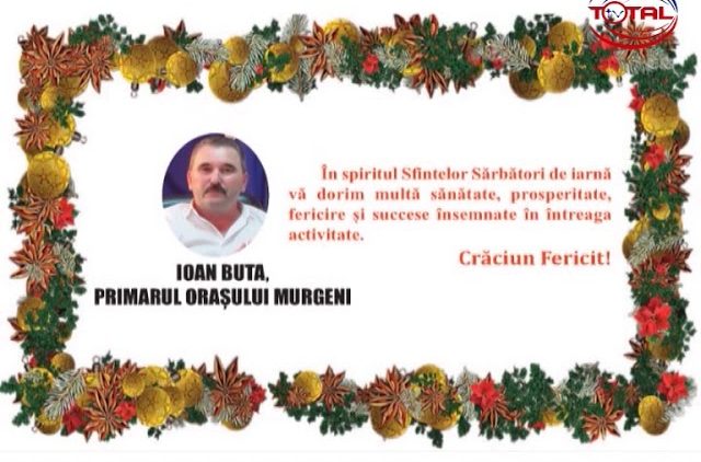 VIDEO : FELICITARE DE CRĂCIUN PRIMĂRIA ȘI CONSILIUL LOCAL MURGENI