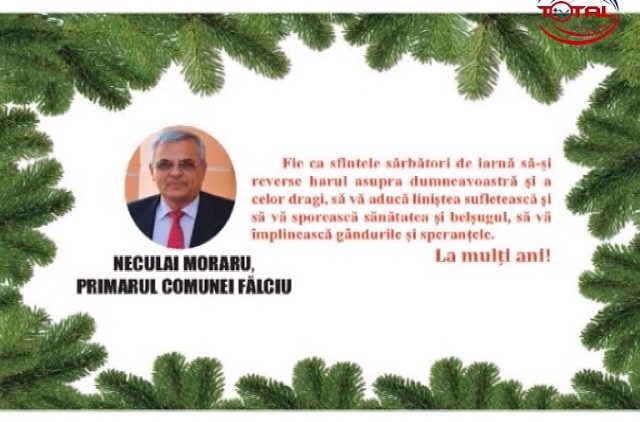 VIDEO : FELICITARE DE CRĂCIUN PRIMĂRIA ȘI CONSILIUL LOCAL FĂLCIU