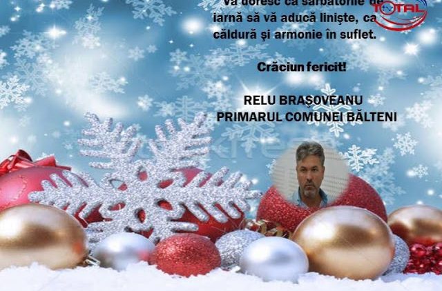 VIDEO : FELICITARE DE CRĂCIUN PRIMĂRIA ȘI CONSILIUL LOCAL BĂLTENI