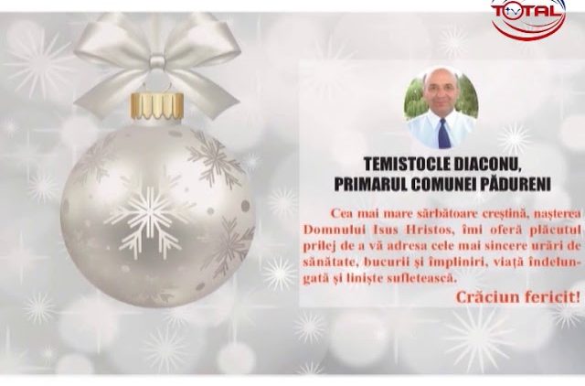 VIDEO : FELICITARE DE CRĂCIUN PRIMĂRIA ȘI CONSILIUL LOCAL PĂDURENI