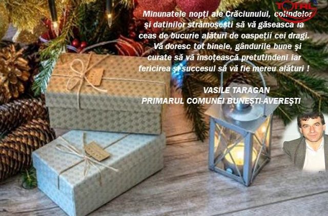 VIDEO : FELICITARE DE CRĂCIUN PRIMĂRIA ȘI CONSILIUL LOCAL BUNEȘTI AVEREȘTI