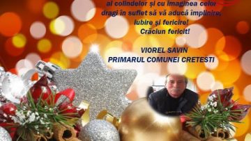 VIDEO : FELICITARE DE CRĂCIUN PRIMĂRIA ȘI CONSILIUL LOCAL CREȚEȘTI