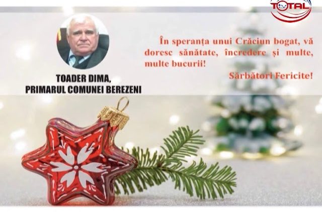 VIDEO : FELICITARE DE CRĂCIUN PRIMĂRIA ȘI CONSILIUL LOCAL BEREZENI