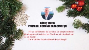 VIDEO : FELICITARE DE CRĂCIUN PRIMĂRIA ȘI CONSILIUL LOCAL DRAGOMIREȘTI