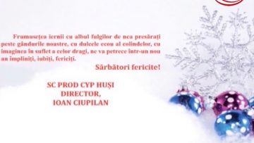 VIDEO : FELICITARE DE CRĂCIUN SC PROD CYP SRL HUȘI