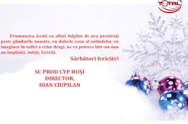 VIDEO : FELICITARE DE CRĂCIUN SC PROD CYP SRL HUȘI