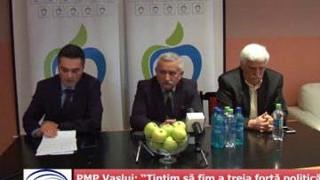 VIDEO: PMP Vaslui: “Ţintim să fim a treia forţă politică pentru a aduce schimbarea mult aşteptată”