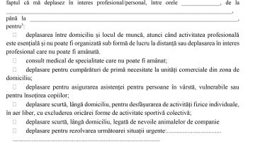 MODEL Declaratie pe proprie raspundere OM2