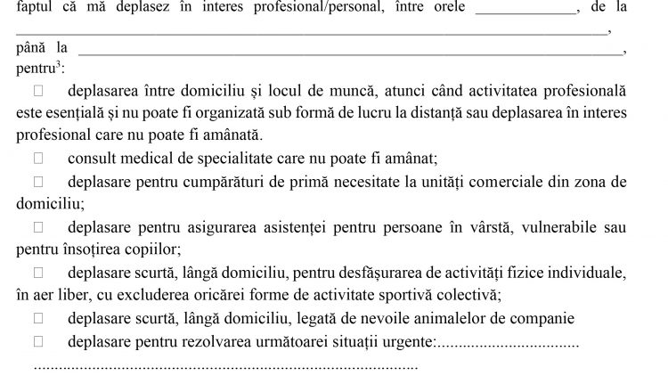 MODEL Declaratie pe proprie raspundere OM2