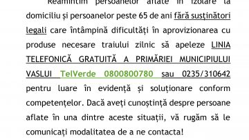 anunt reamintire TelVerde