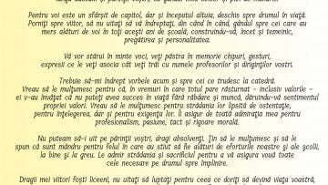 Ziua Absolventului de Liceu 2020