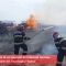 VIDEO//Incendiu la un depozit de material lemnos improvizat din municipiul Vaslui
