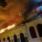 VIDEO//Restaurantul Podgoriile Hușilor a fost făcut scrum în urma unui incendiu devastator